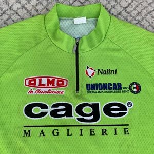 Italian Cyclist Bike Jersey Neon Green XXL RARE